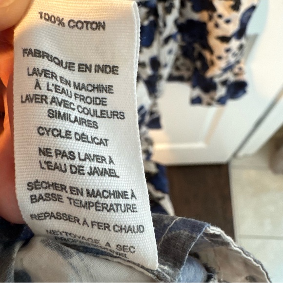 NWT Ulla Johnson Celia Blue Dress Lapis Floral Print Mini Puff Sleeve - Picture 9 of 11